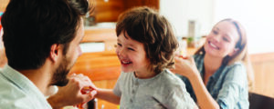 pasta_family_header6-300x120 Photo of a young happy family having breakfast