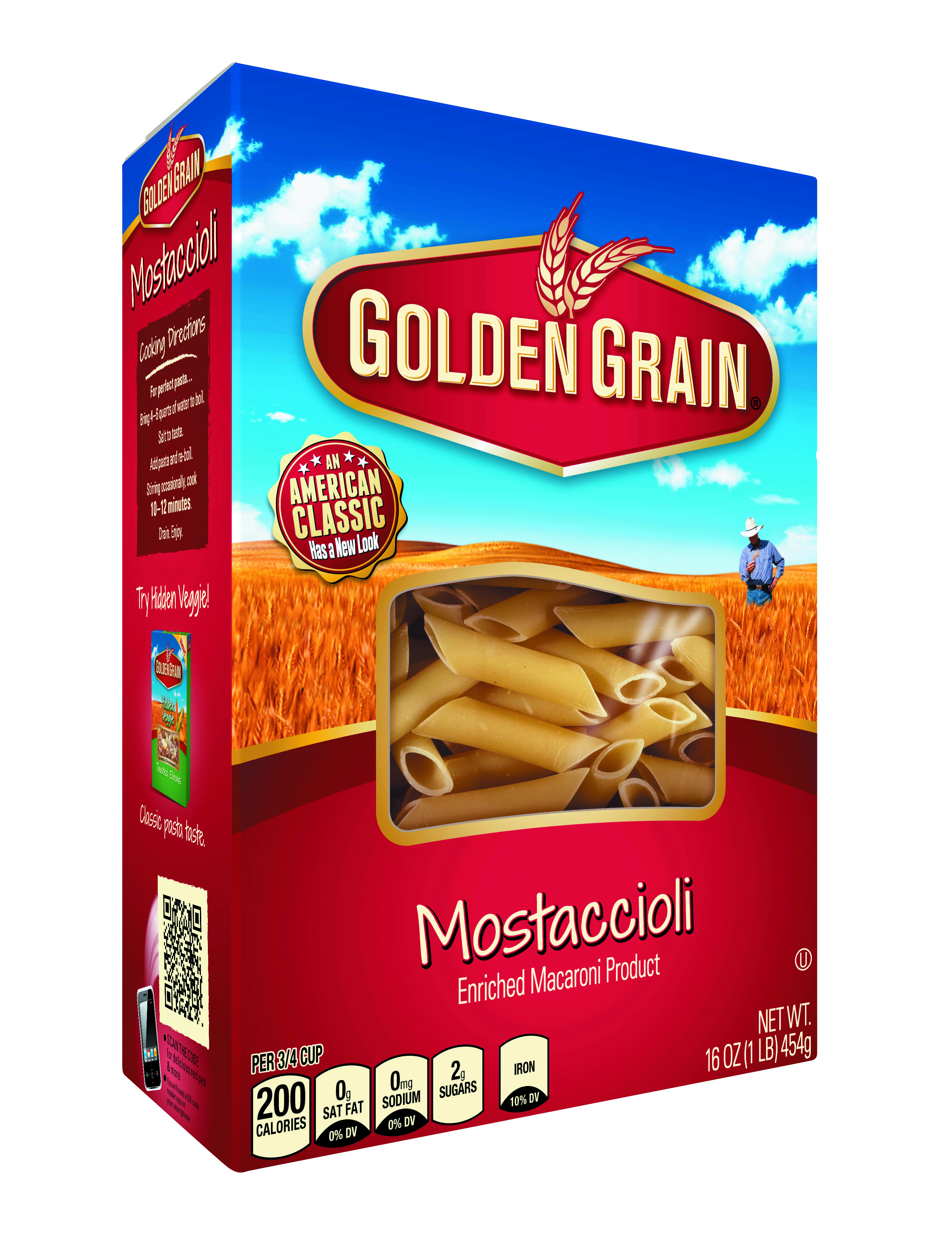 16oz-Mostaccioli 100% Semolina