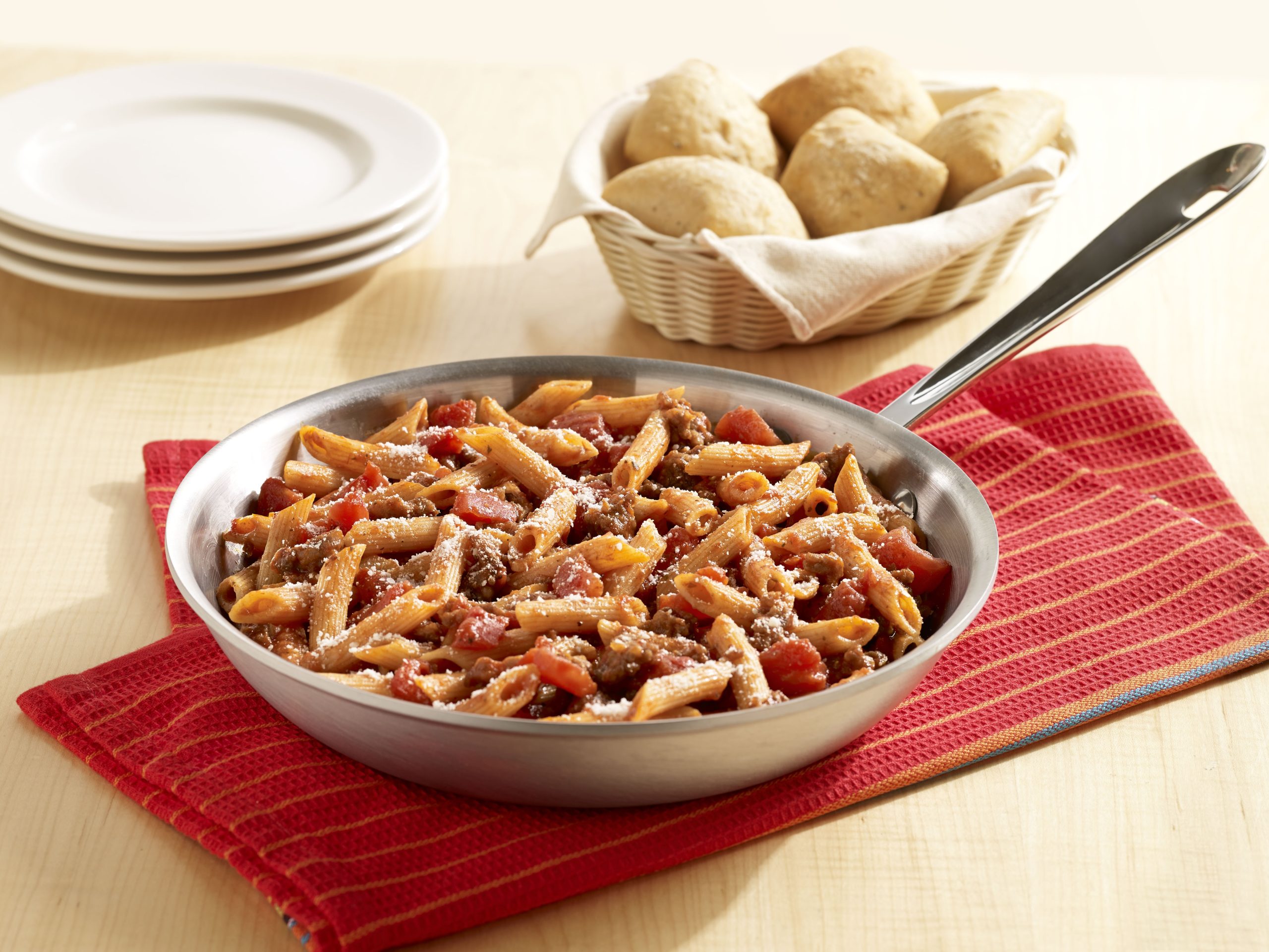 One-Skillet Penne with Italian Sausage - Golden Grain Recipes | Golden Grain Pasta